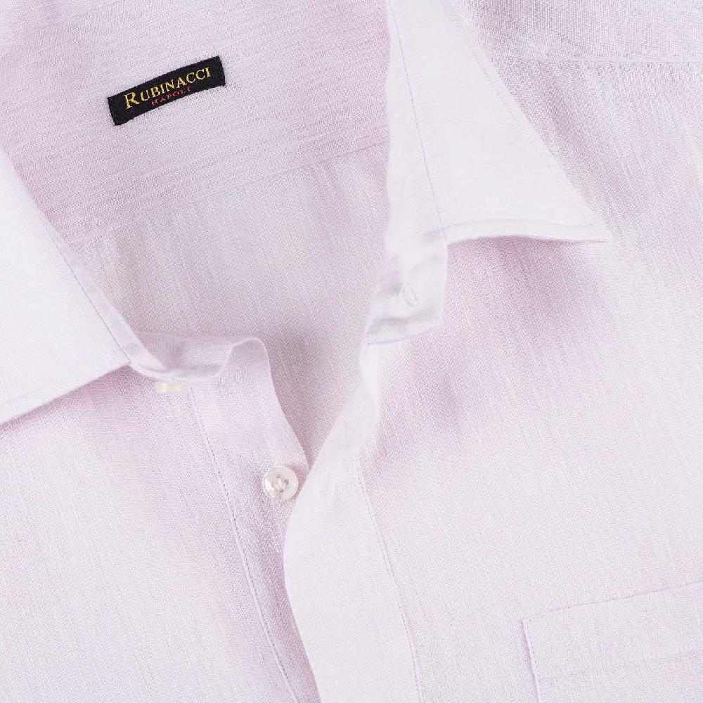 Rubinacci Polo in lino rosa Moda