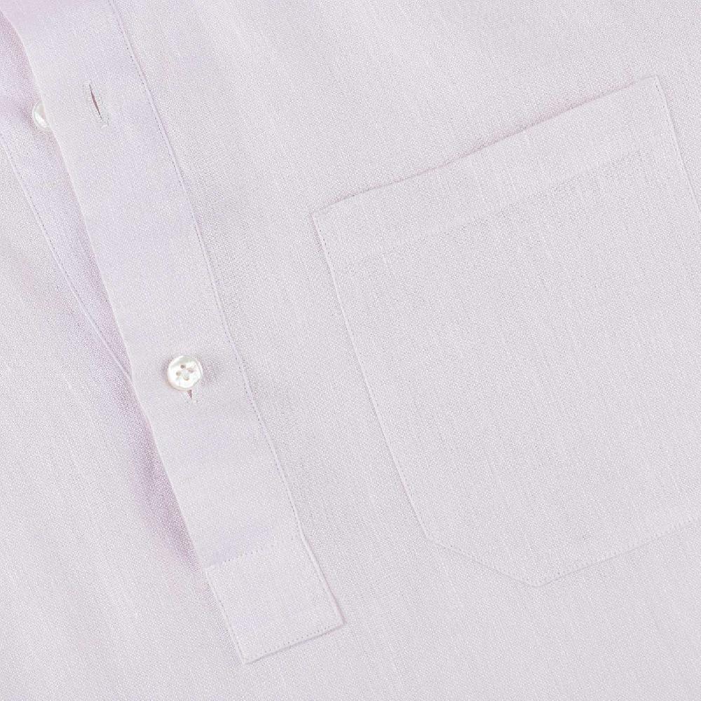 Rubinacci Polo in lino rosa Moda