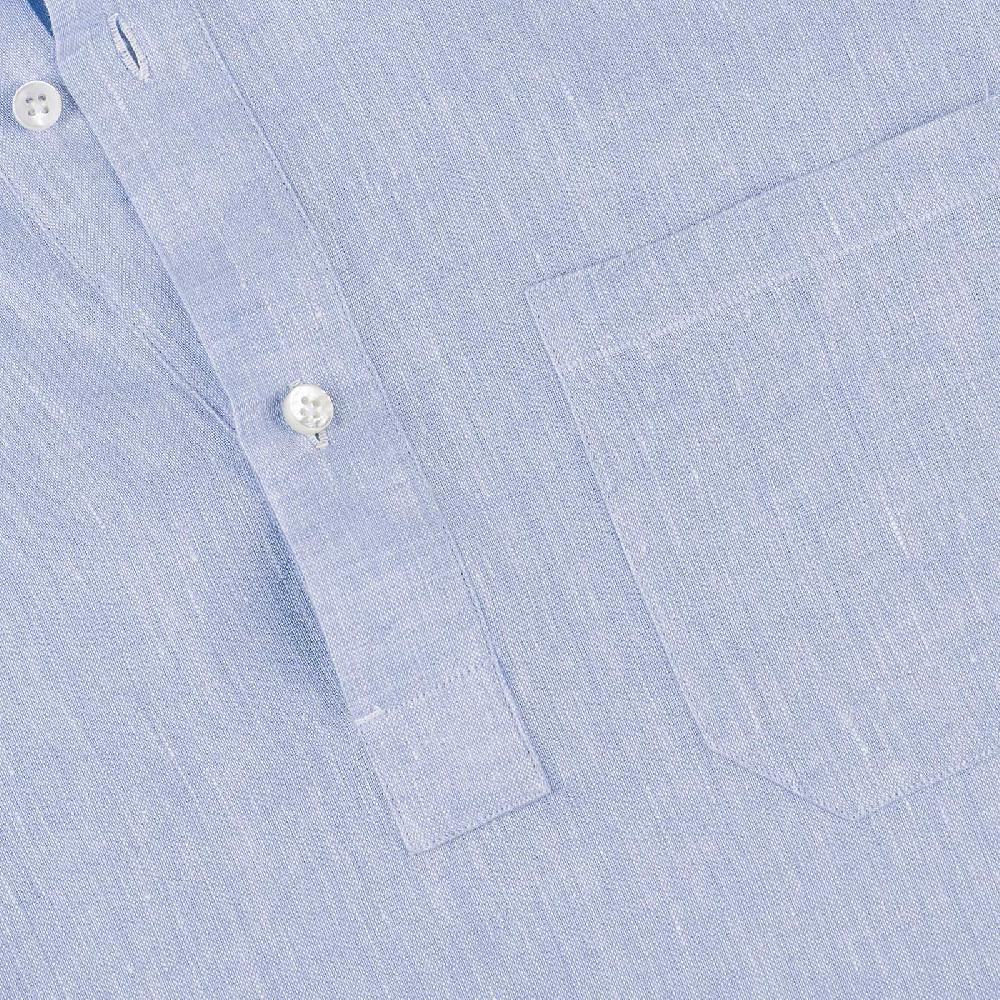Rubinacci Polo in lino cielo 2025
