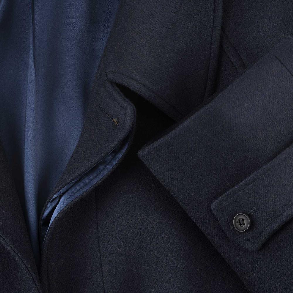 Rubinacci Cappotto raglan in lana skyfall blu Promozione