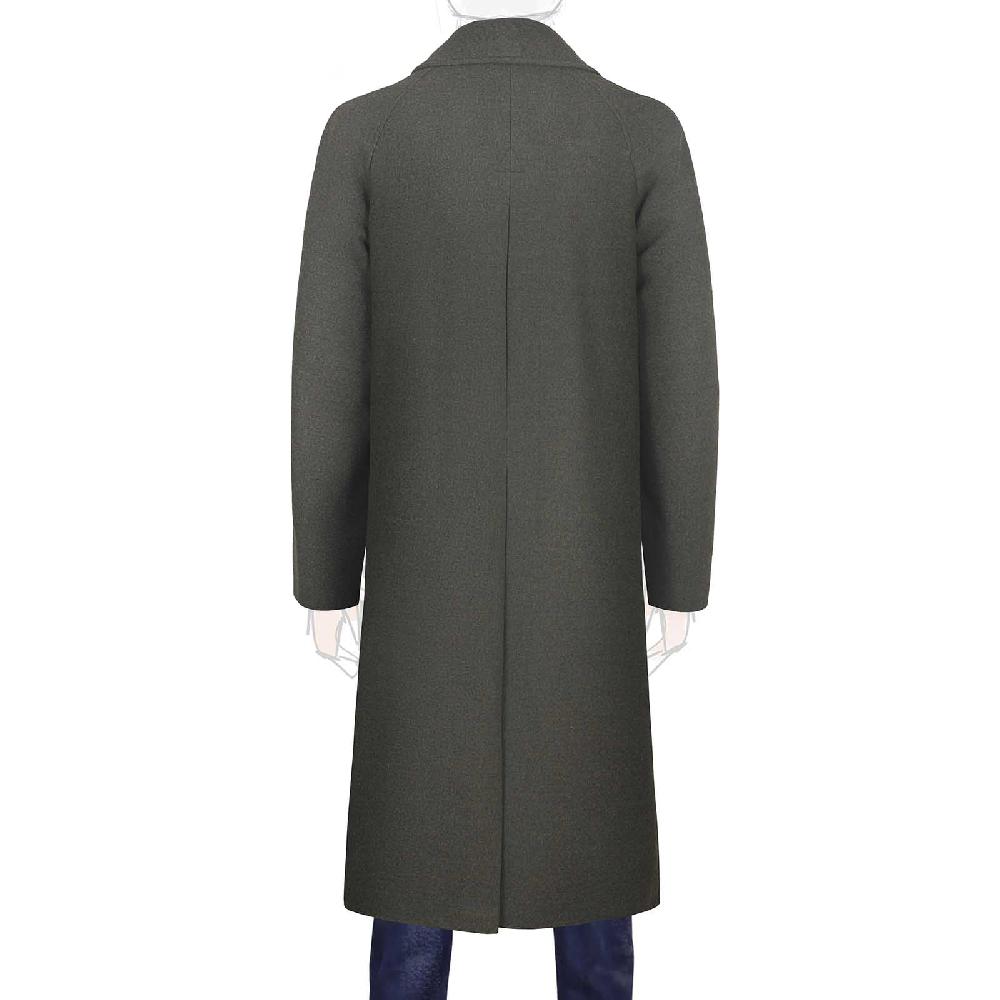 Rubinacci Cappotto raglan in lana skyfall verde Spedizione Gratuita