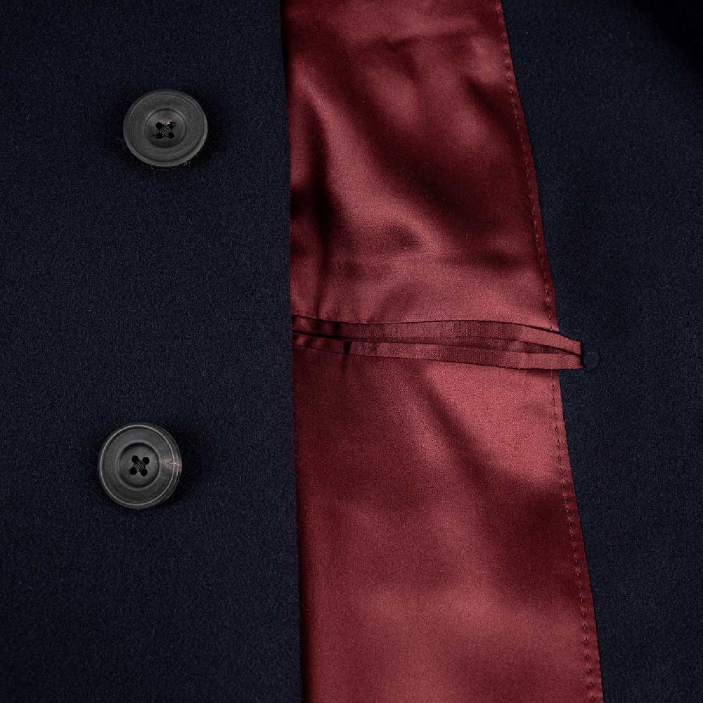 Rubinacci Cappotto raglan in lana super 200's blu Affare Del Giorno