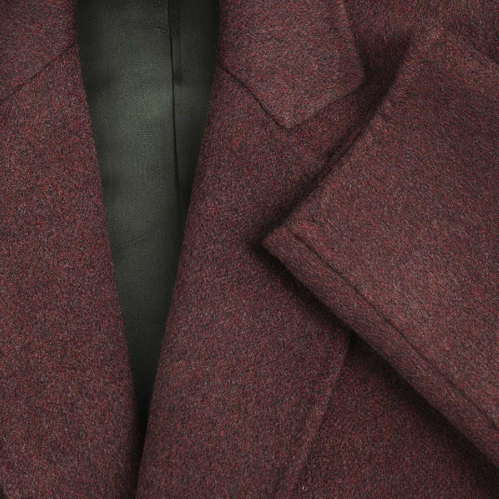 Rubinacci Cappotto in cashmere bordeaux Limited Edition Sottocosto