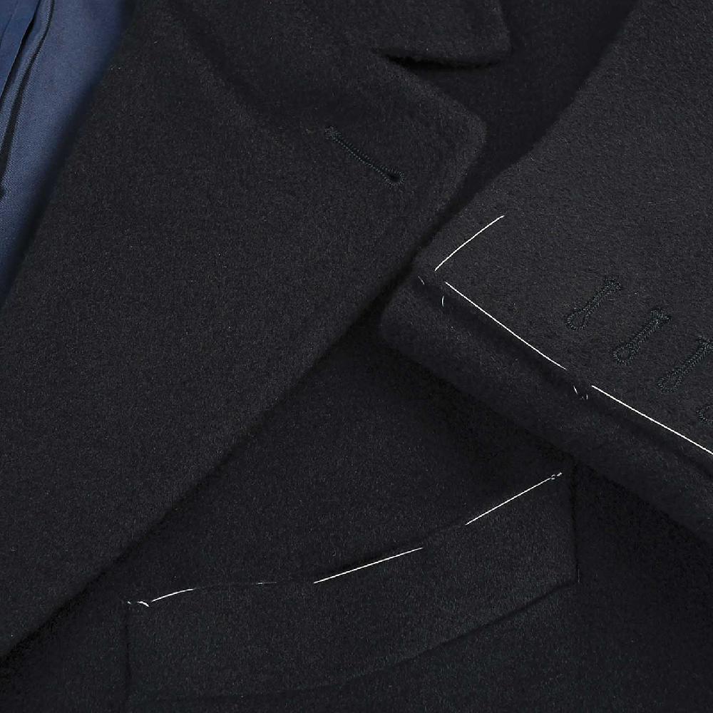 Rubinacci Cappotto in cashmere blu Presa