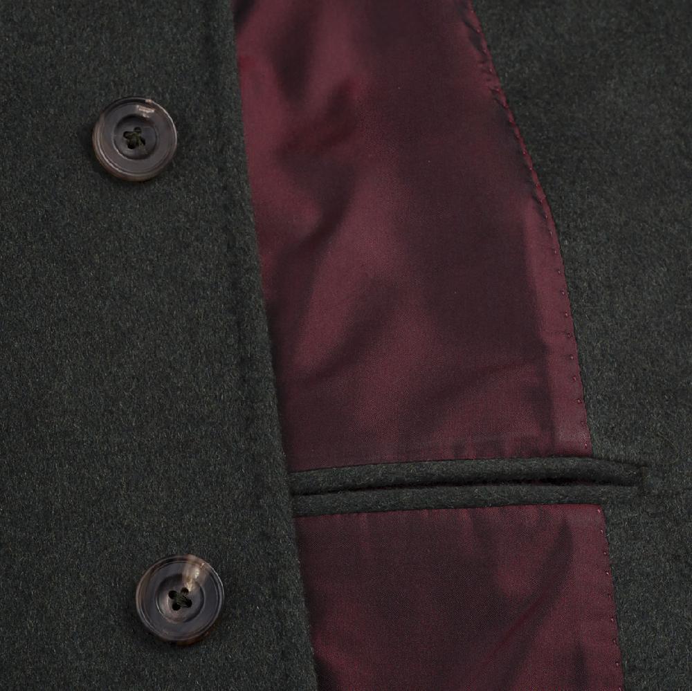 Rubinacci Cappotto in cashmere verde Smaltimento dello stoccaggio