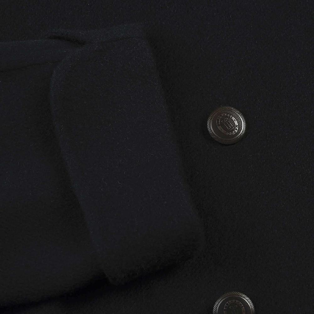 Rubinacci Cappotto doppio petto in cashmere blu Offerta migliore