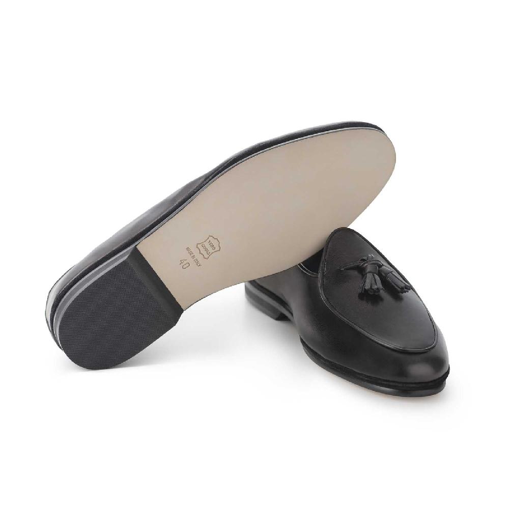 Rubinacci Marphy nappa nero con nappine Online Outlet