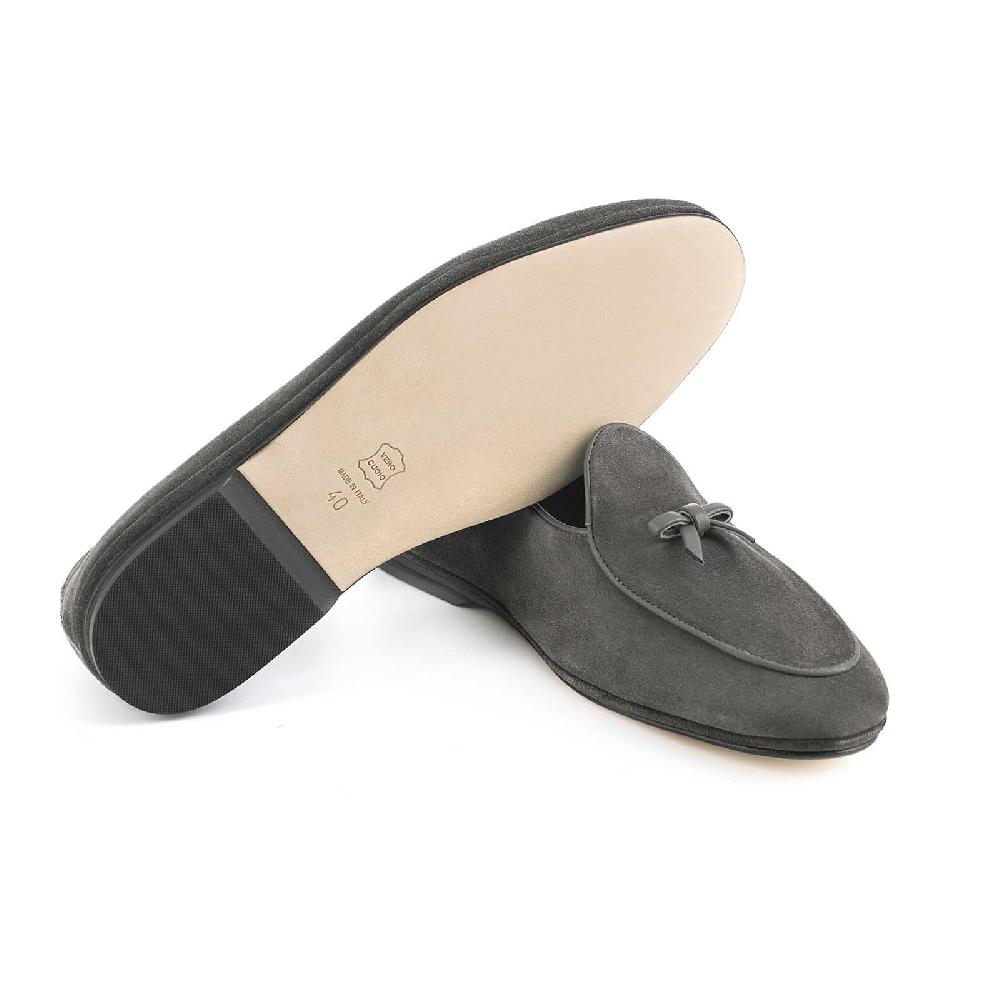 Rubinacci Marphy velour grigio Enormi risparmi