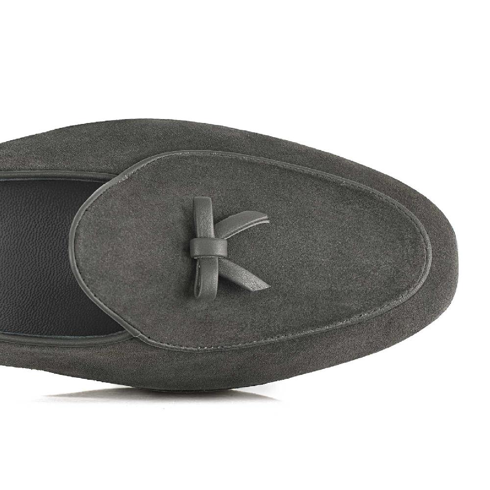 Rubinacci Marphy velour grigio Enormi risparmi