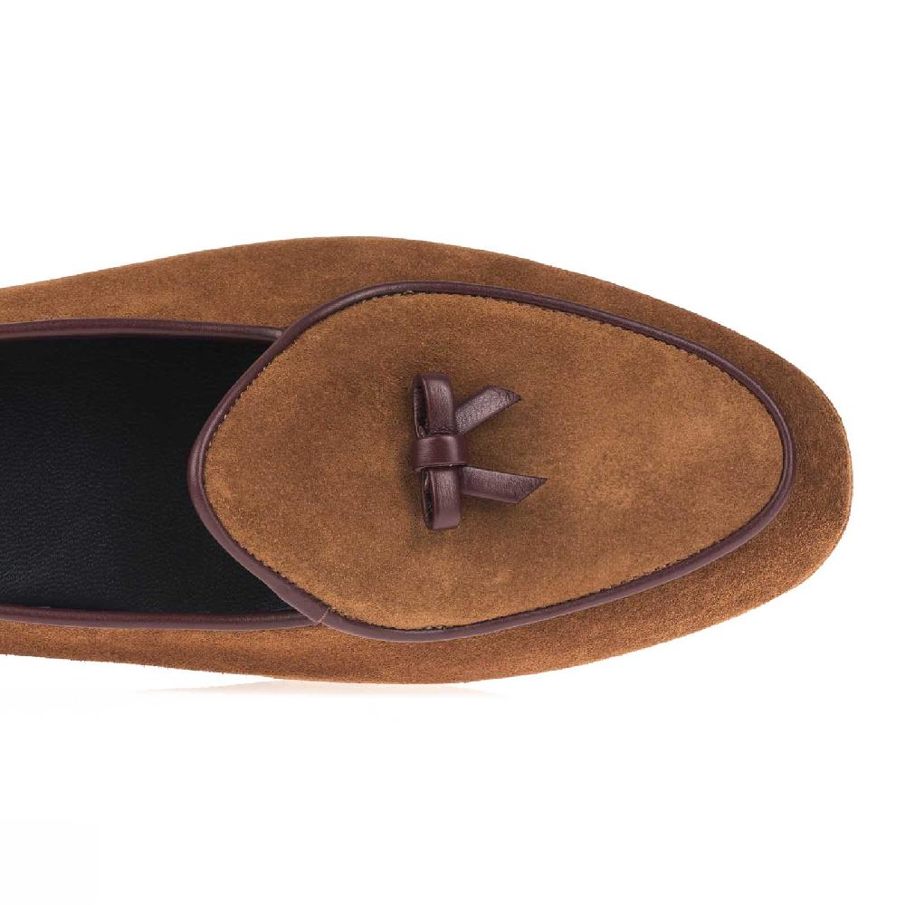 Rubinacci Marphy velour marrone chiaro Super Saving Price