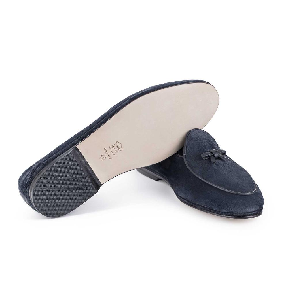 Rubinacci Marphy velour blu Ritorno libero