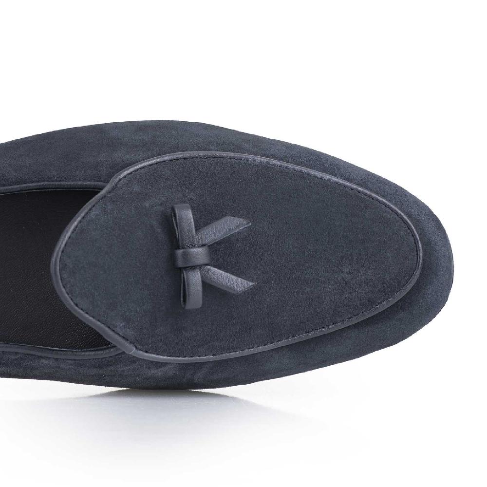 Rubinacci Marphy velour blu Ritorno libero
