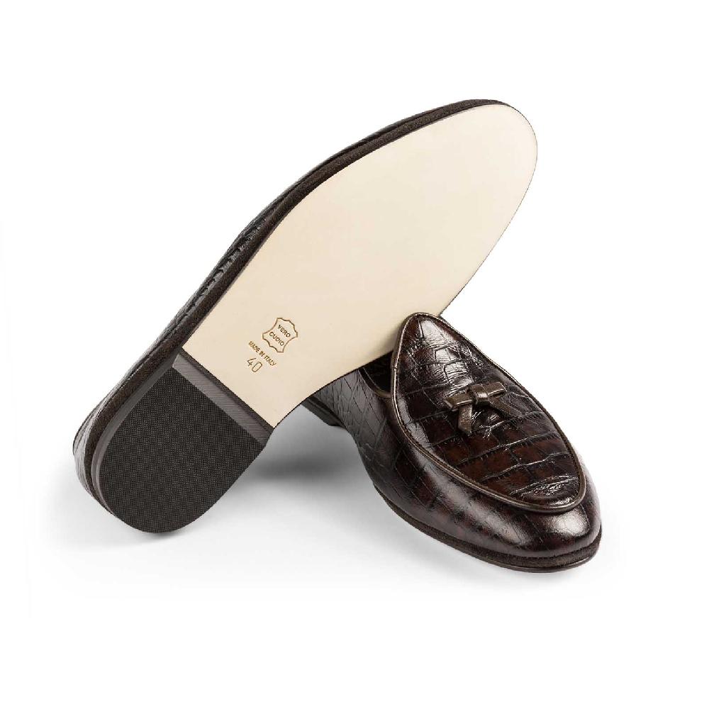 Rubinacci Marphy loira stampato marrone scuro Fino al 60% di sconto
