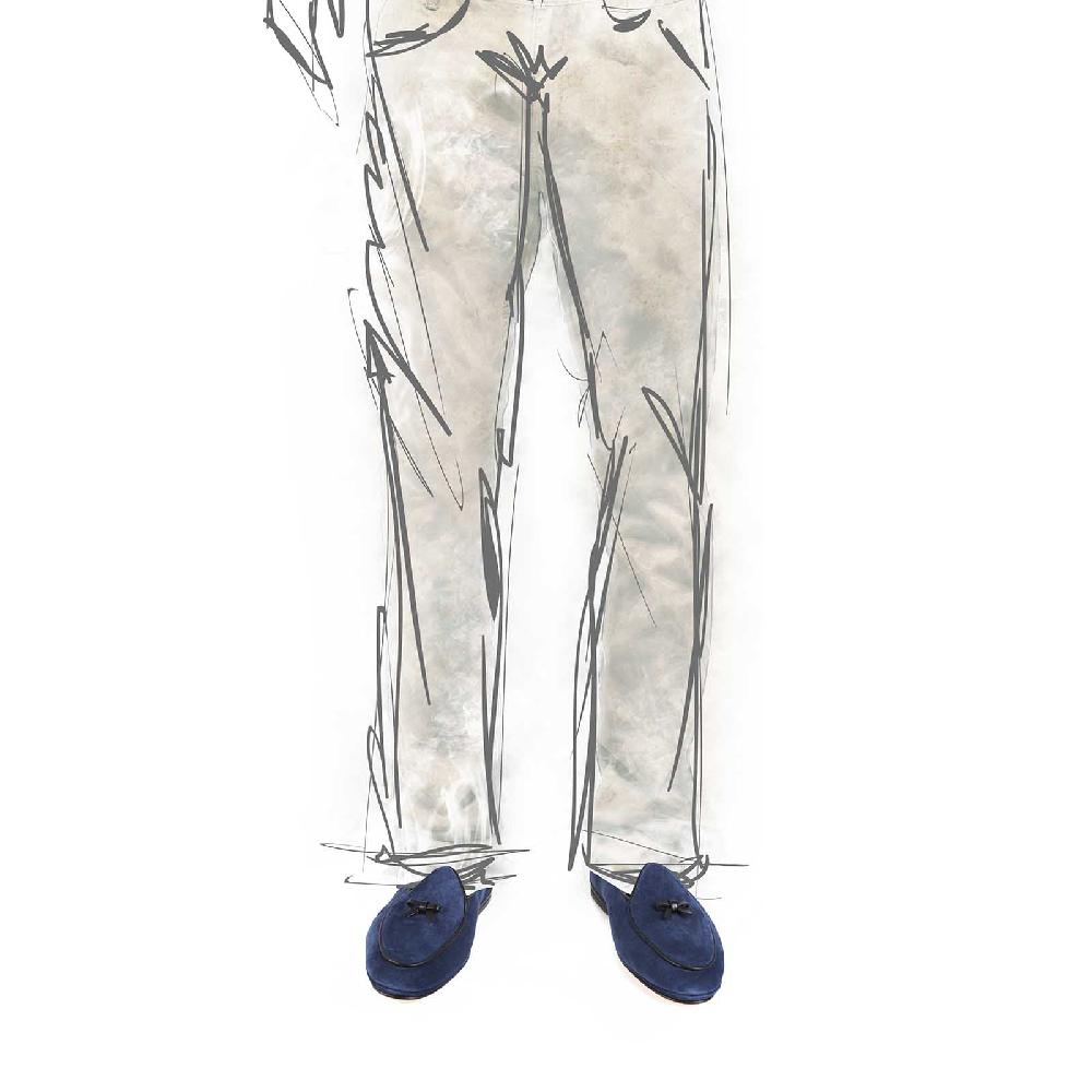 Rubinacci Marphy velour blu chiaro Fino al 65% di sconto