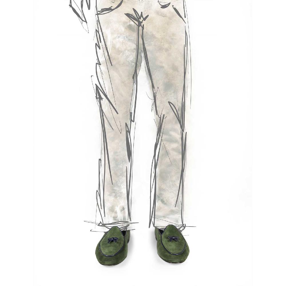 Rubinacci Marphy velour verde Offerta speciale della fabbrica