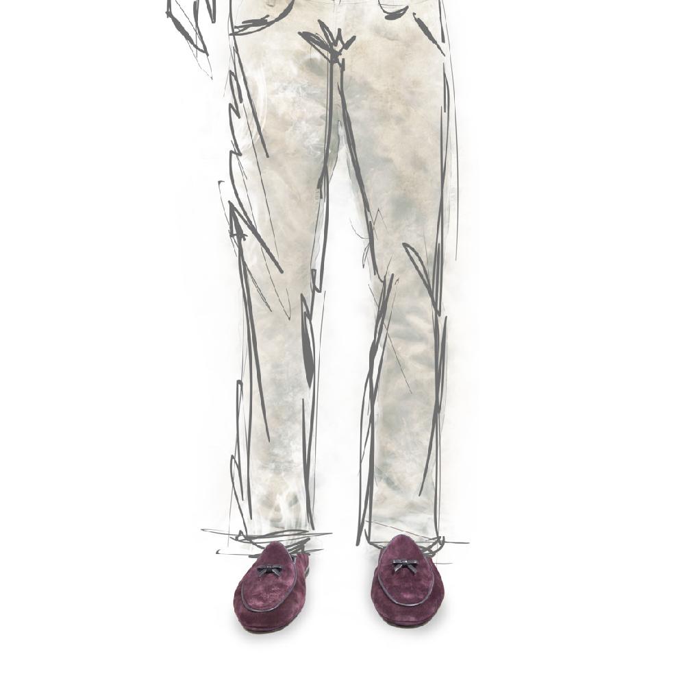 Rubinacci Marphy velour barolo Officina