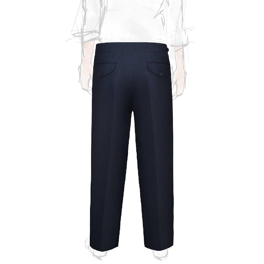 Rubinacci Pantalone genny in flanella blu Black Friday Prezzi