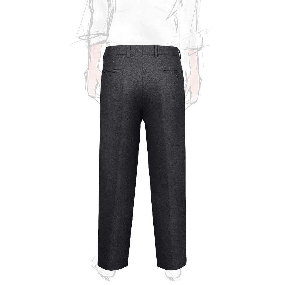 Rubinacci Pantalone 2 pinces in flanella grigio scuro 50% di sconto per tempo limitato