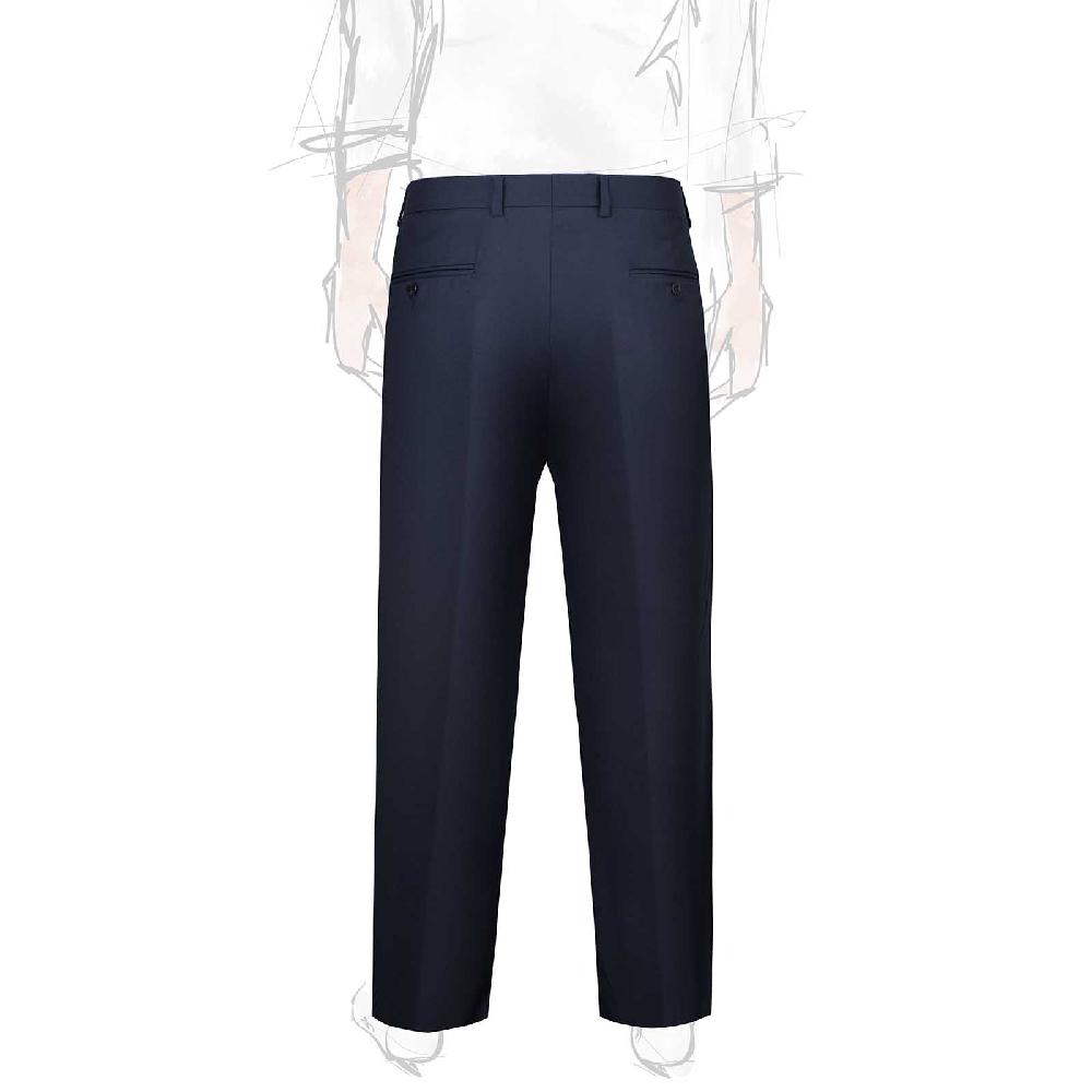 Rubinacci Pantalone 2 pinces in tasmania blu Sconti questo mese