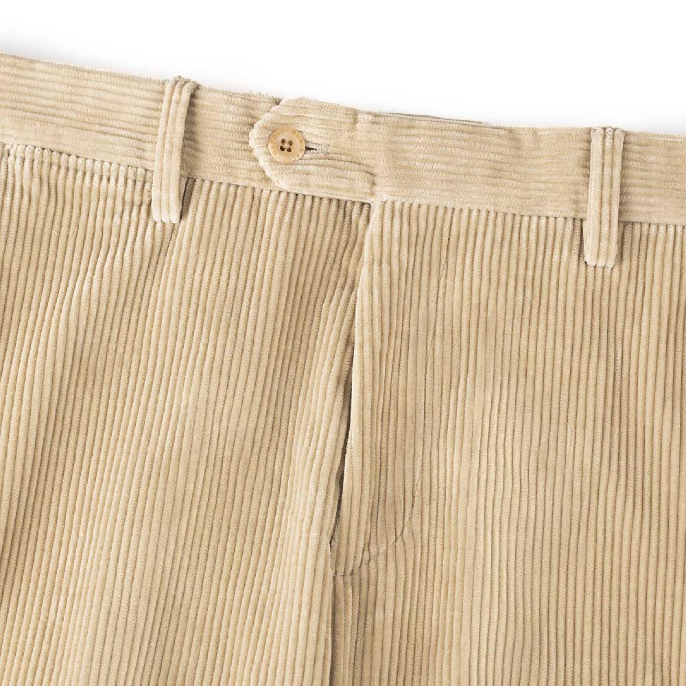 Rubinacci Pantalone in velluto a coste sabbia Qualità