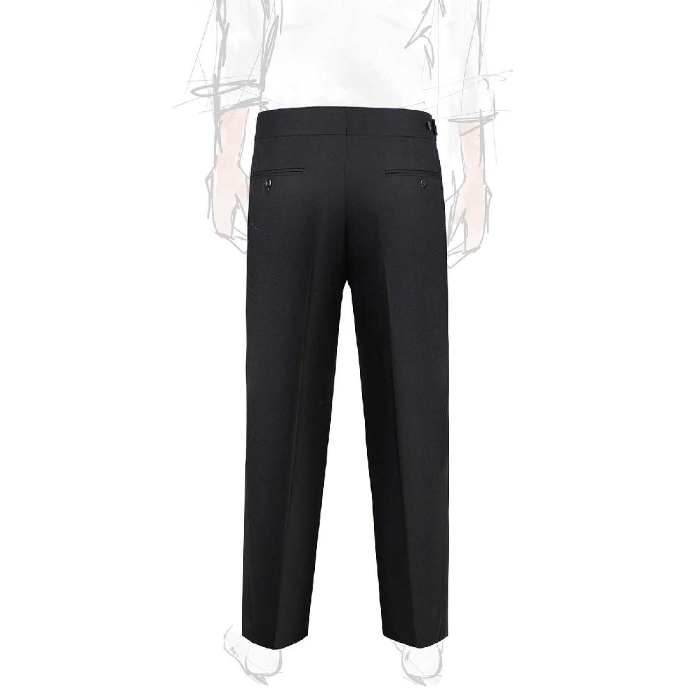Rubinacci Pantalone genny in flanella nero Vendita