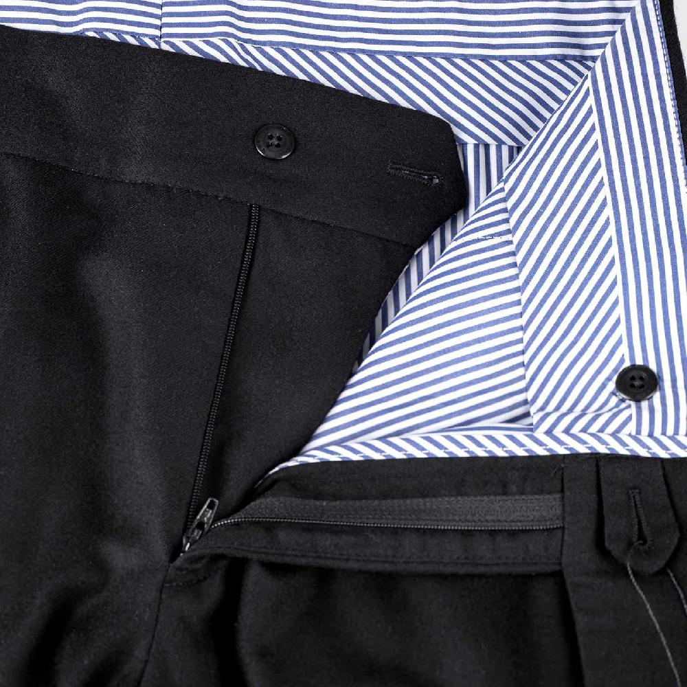 Rubinacci Pantalone genny in flanella nero Vendita