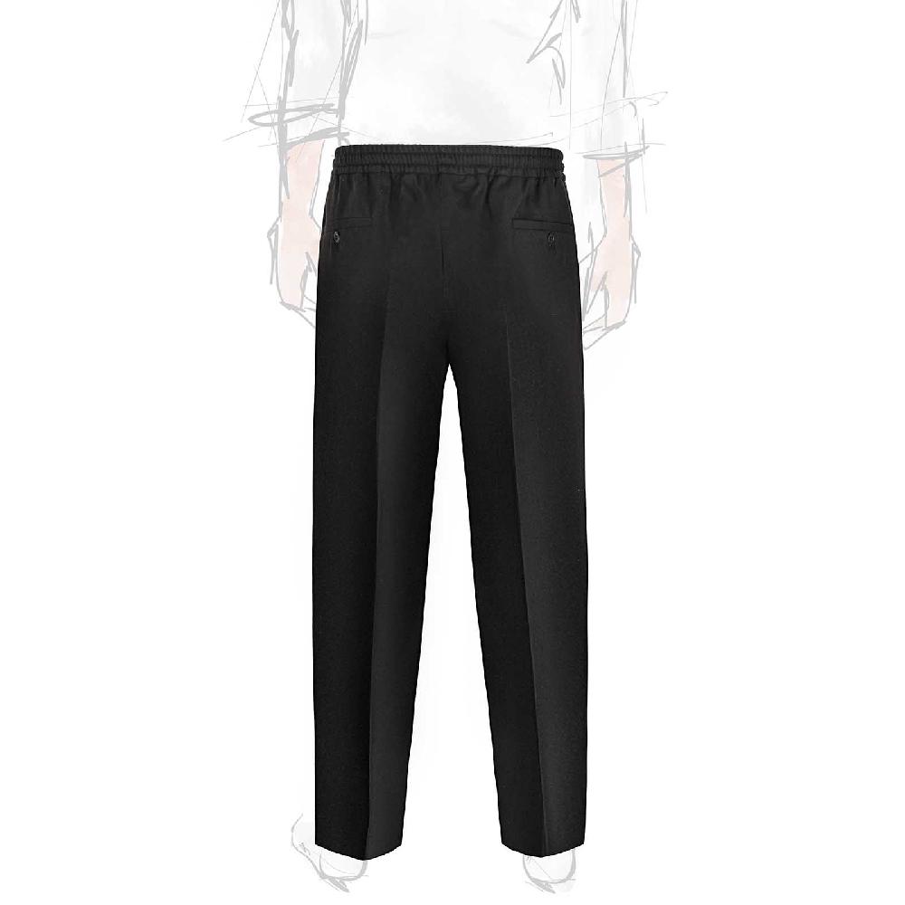 Rubinacci Pantalone leisure in flanella nero Promozione