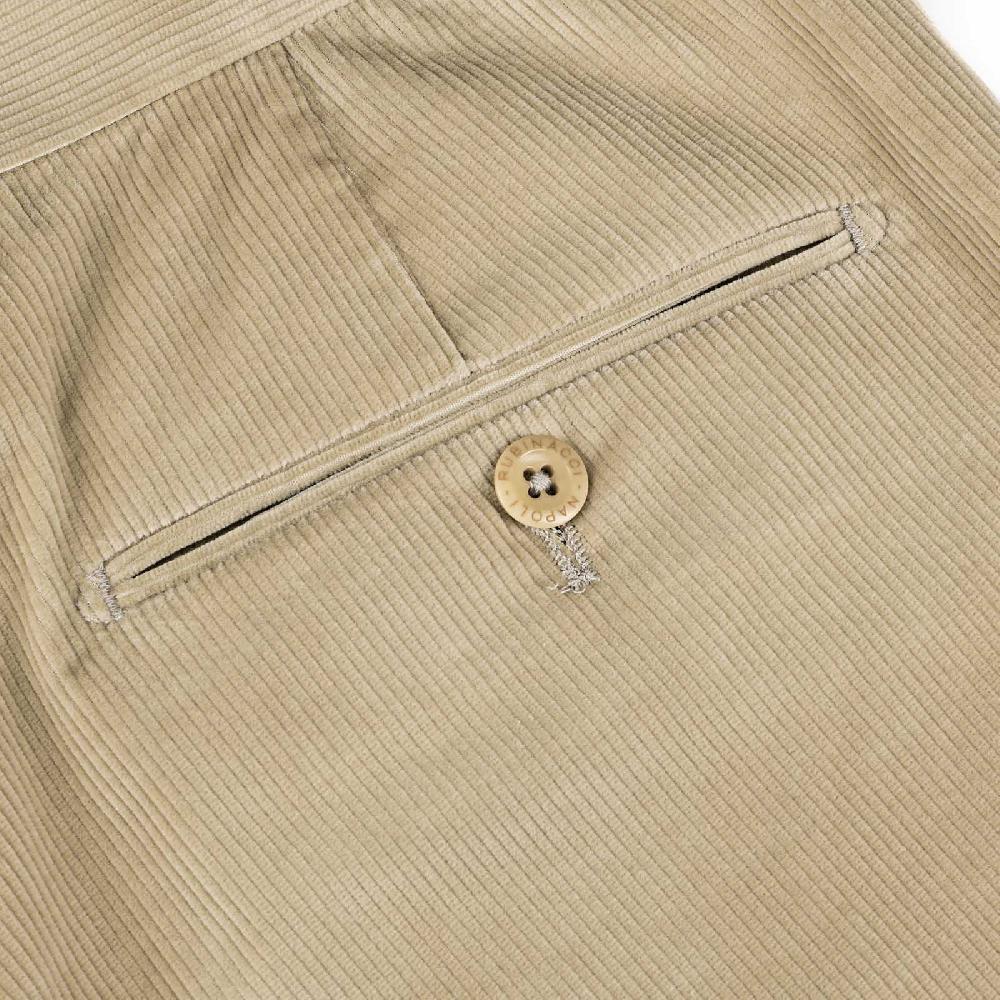 Rubinacci Pantalone in velluto a costine beige Acquista Ora