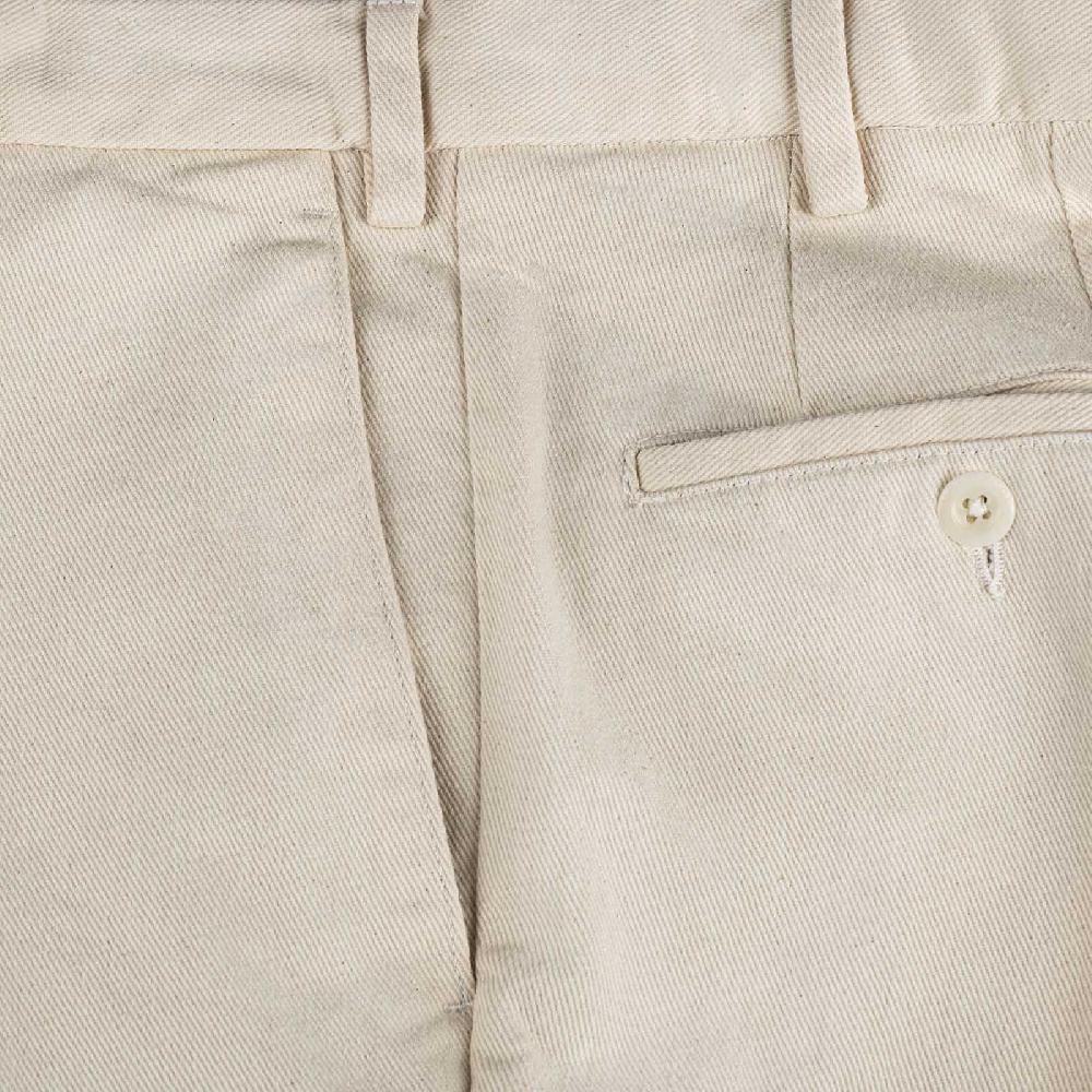 Rubinacci Pantalone in cotone panna Promozione Limitata