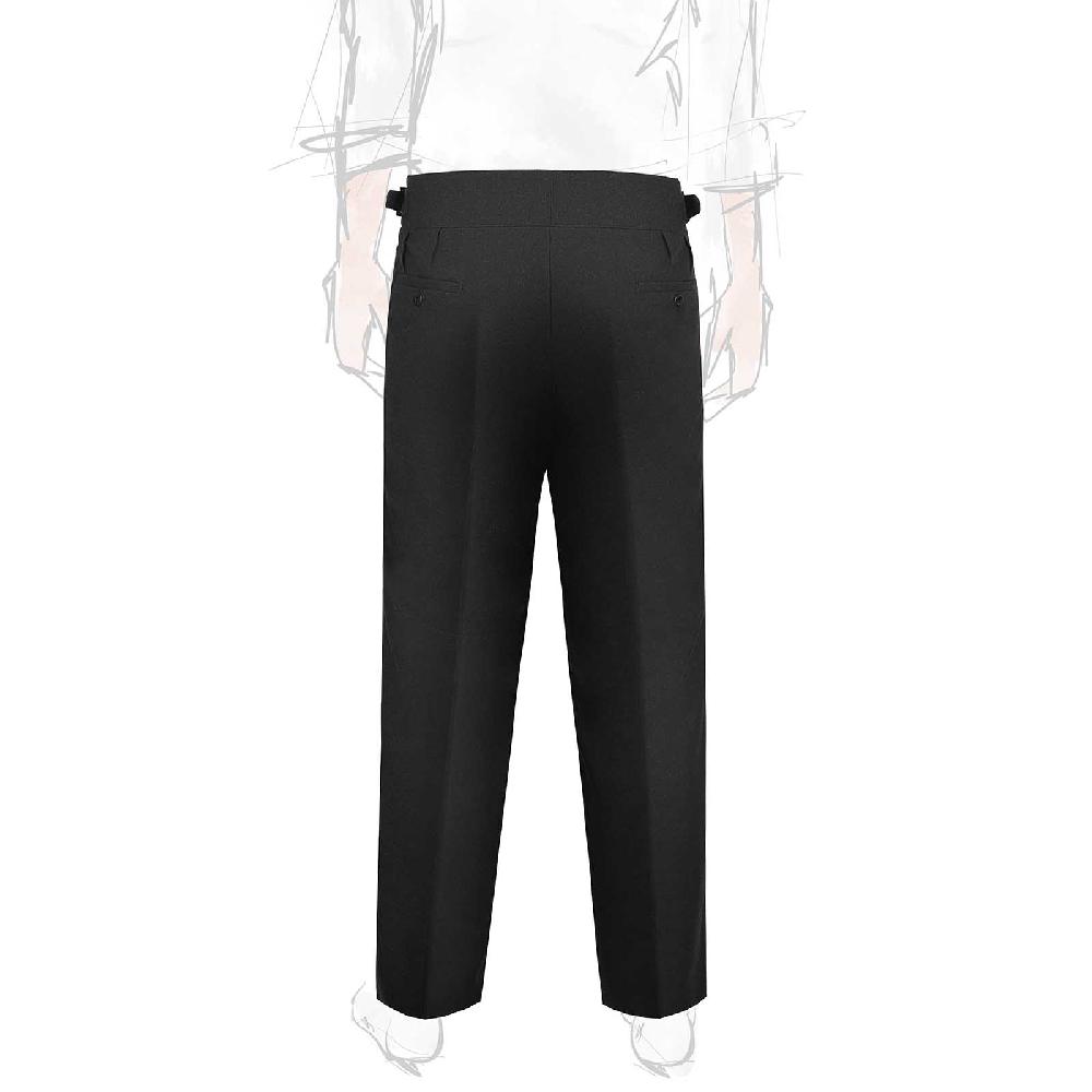 Rubinacci Pantalone manny in flanella nero Novità