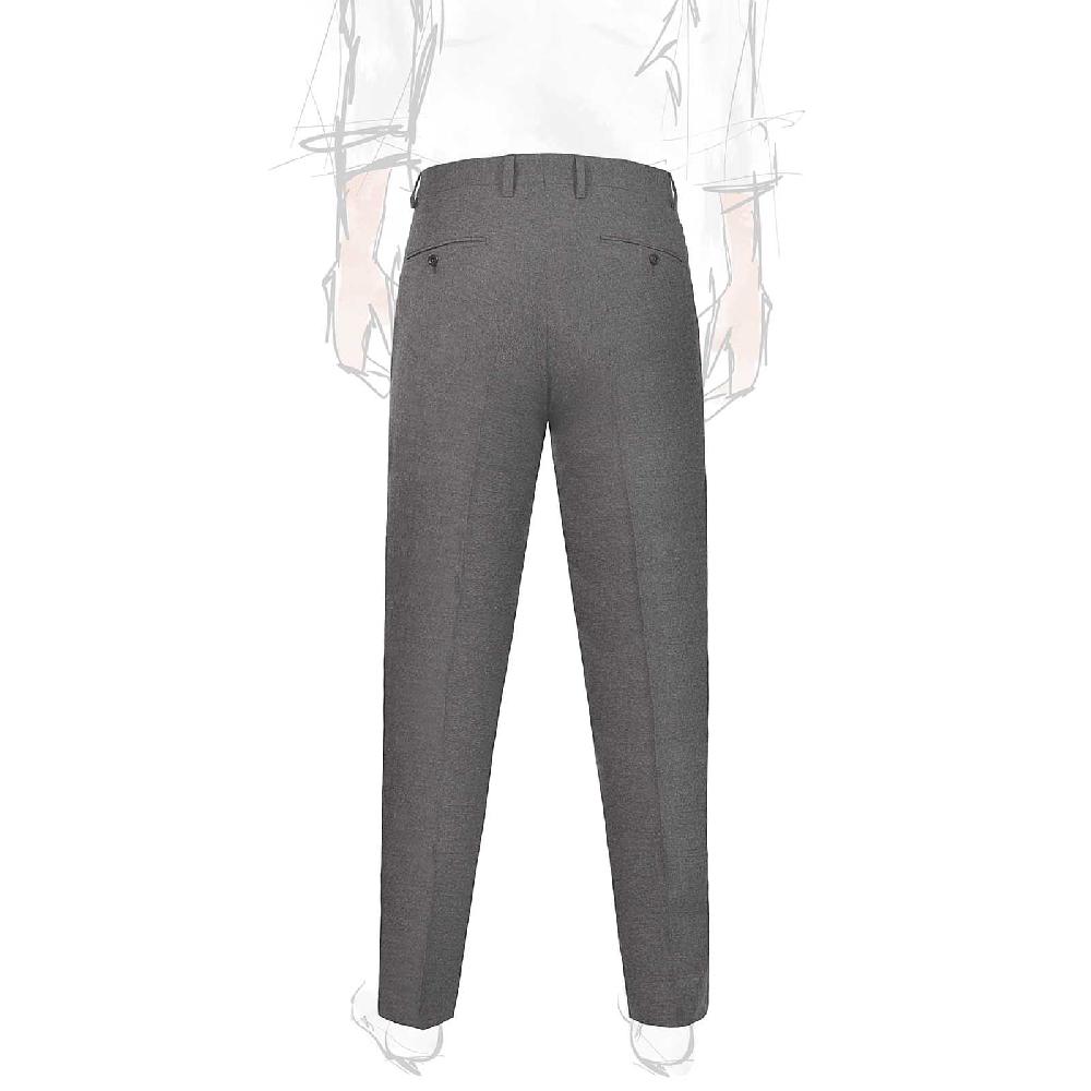 Rubinacci Pantalone casual in flanella grigio In Vendita