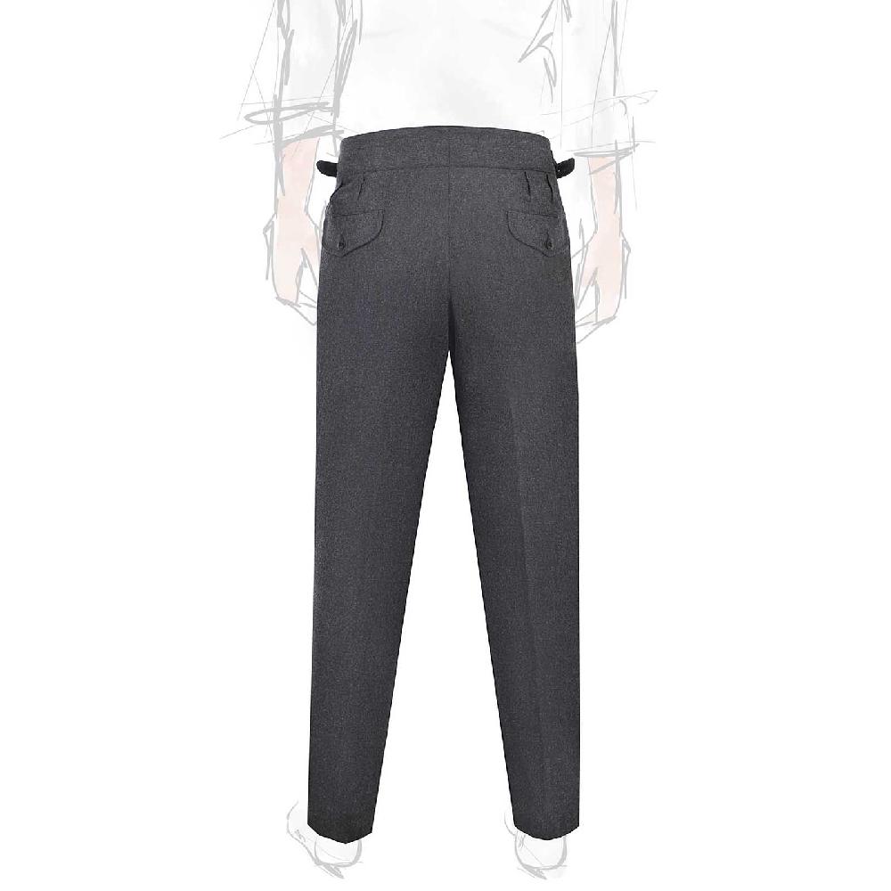 Rubinacci Pantalone manny in lana e cashmere carbone limited edition Hotsell