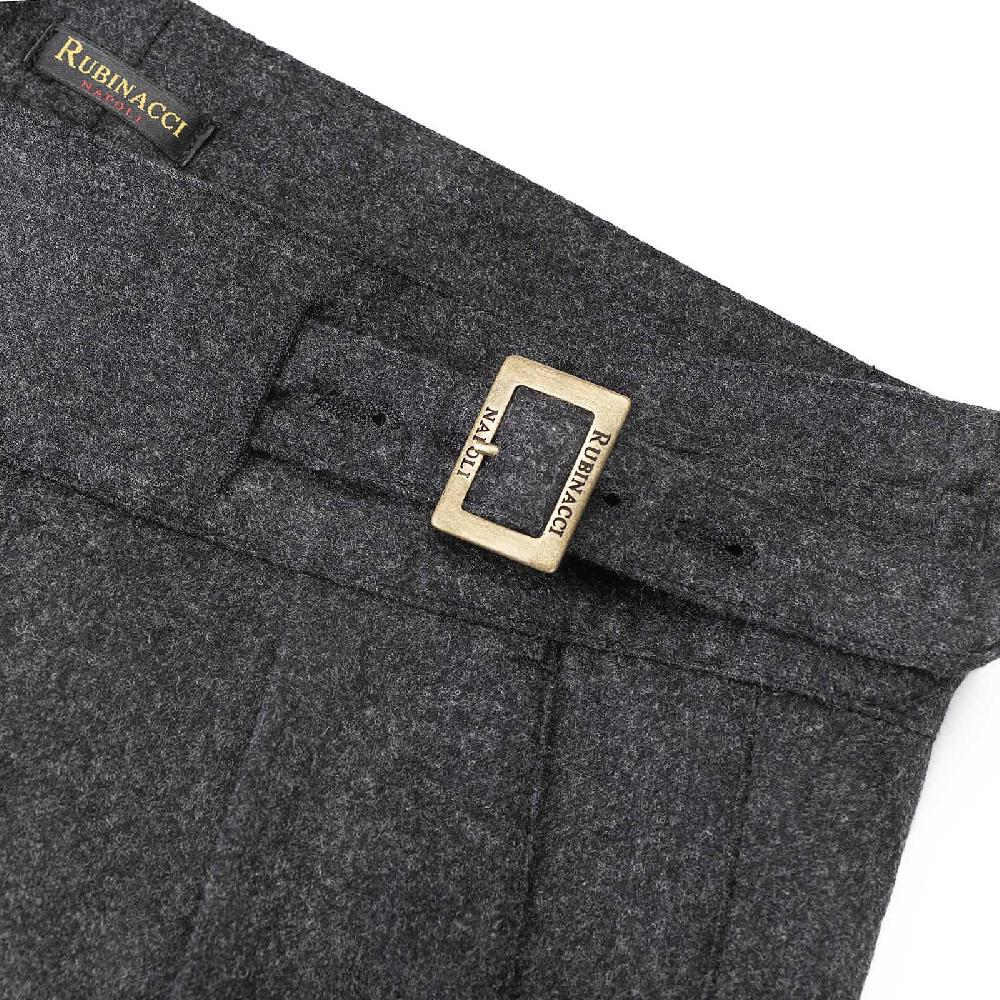 Rubinacci Pantalone manny in lana e cashmere carbone limited edition Hotsell