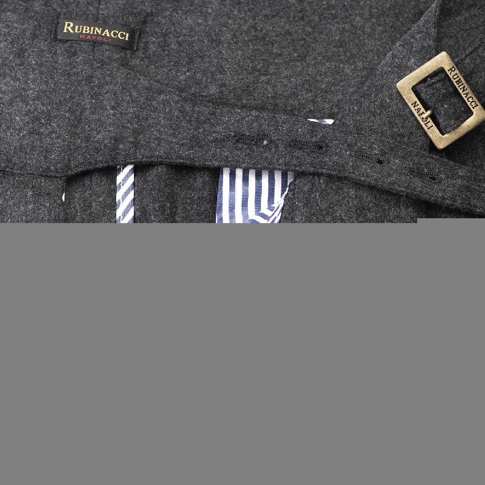 Rubinacci Pantalone manny in lana e cashmere carbone limited edition Hotsell