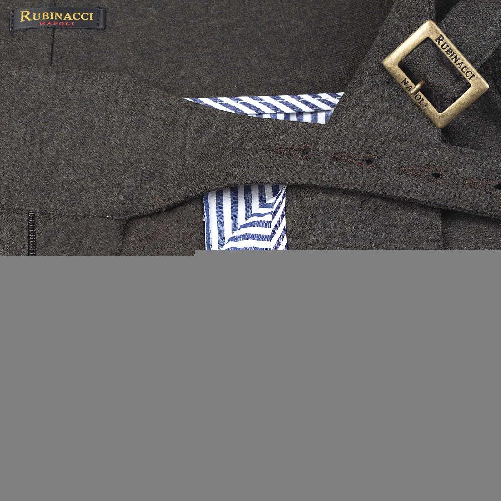 Rubinacci Pantalone manny in flanella tortora limited edition Vendita Economica