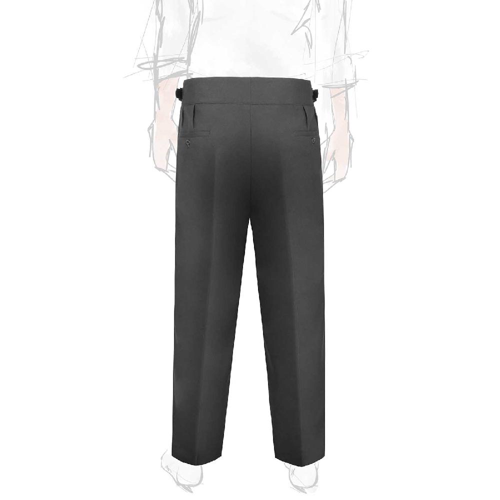 Rubinacci Pantalone manny in flanella grigio scuro Saldi Di Fabbrica