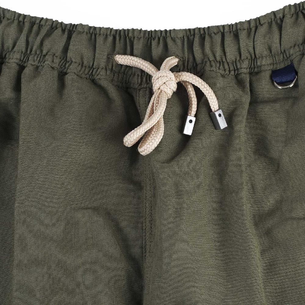Rubinacci Costume da bagno verde in lino e cotone Vendite Flash
