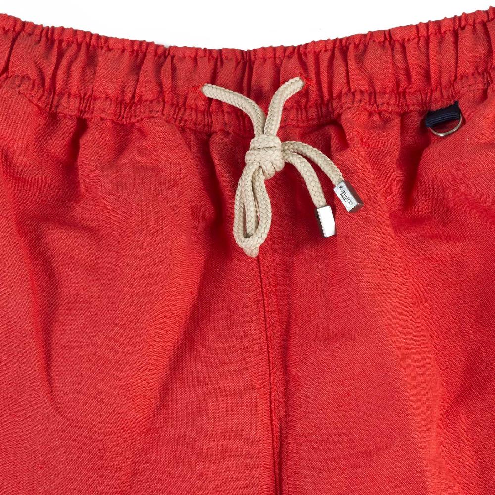 Rubinacci Costume da bagno rosso in lino e cotone Negozio