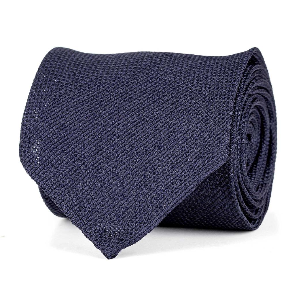 Rubinacci Cravatta in garza di seta blu navy Offerte stagionali