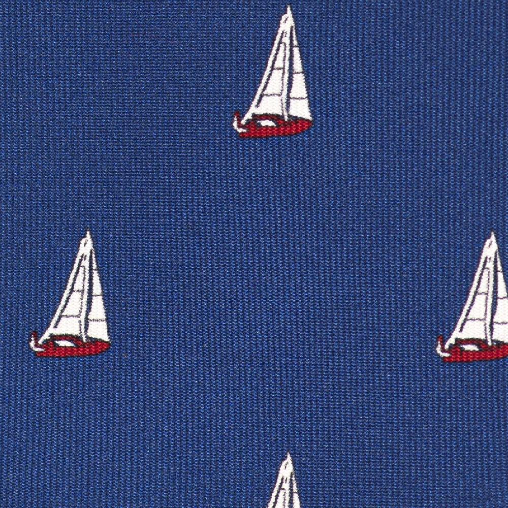 Rubinacci Cravatta in twill di seta con stampa vela rossa Ultimi tre giorni