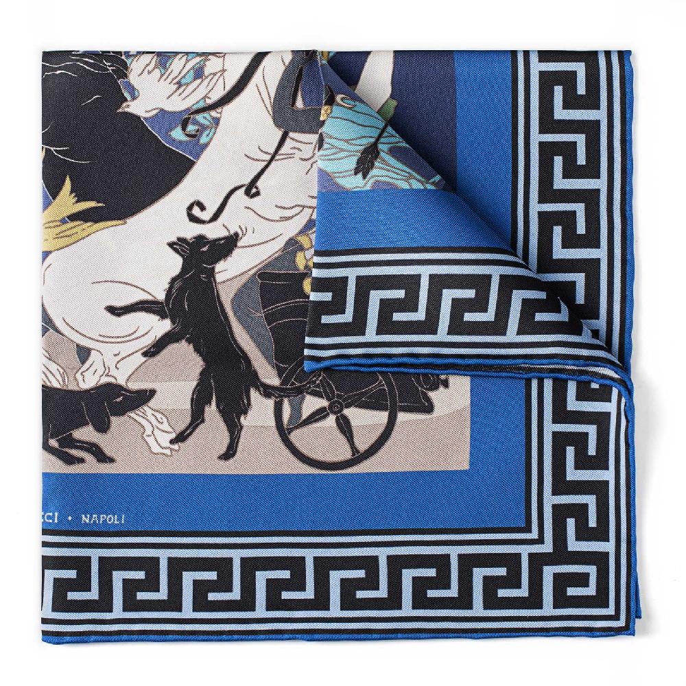 Rubinacci Pochette Artemide e Apollo bluette Fino al 50% di sconto
