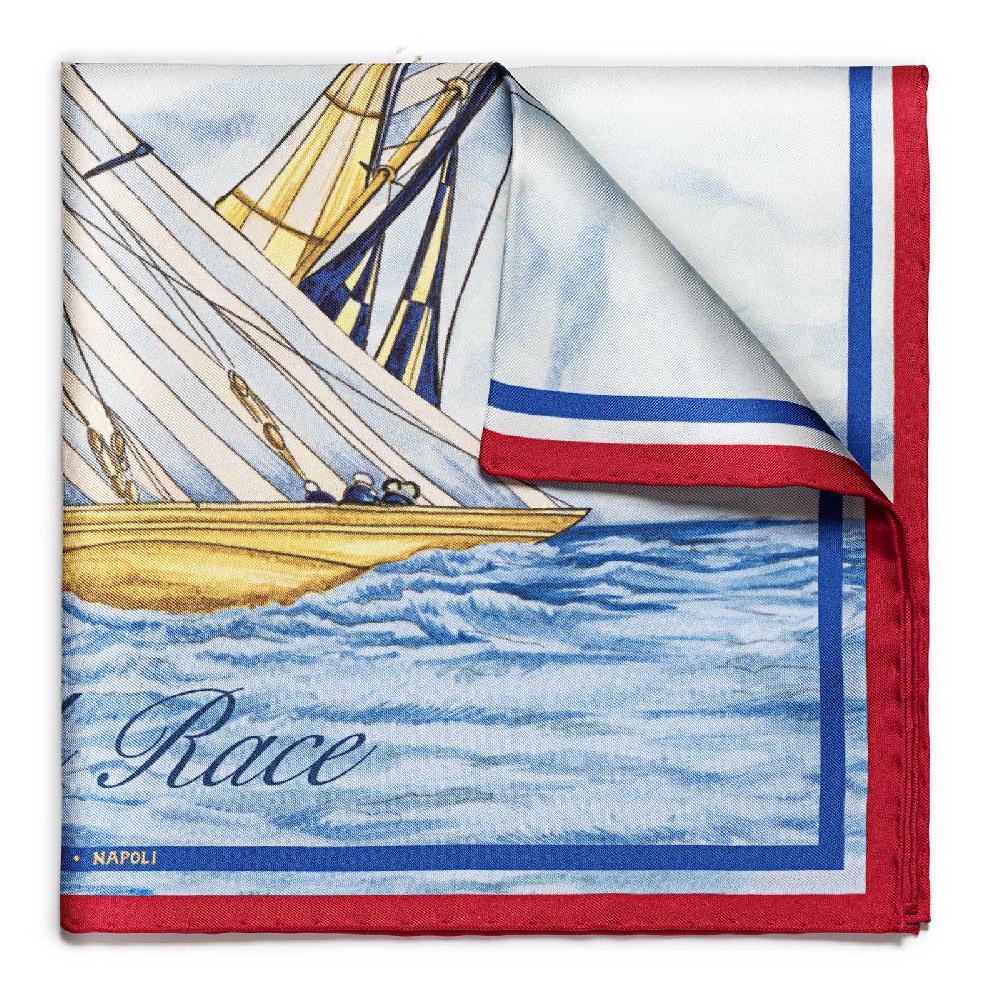 Rubinacci Pochette match race american magic team bluette 50% di sconto con spedizione gratuita