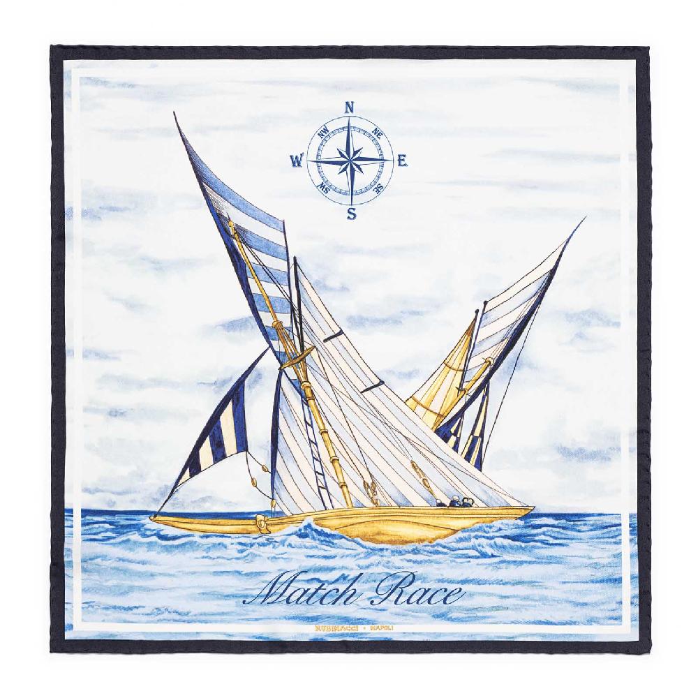Rubinacci Pochette match race new zeland team blu notte Trasporto libero internazionale