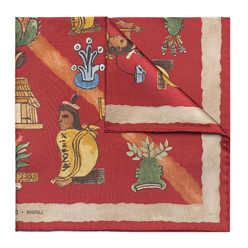 Rubinacci Pochette mendoza rosso In vendita