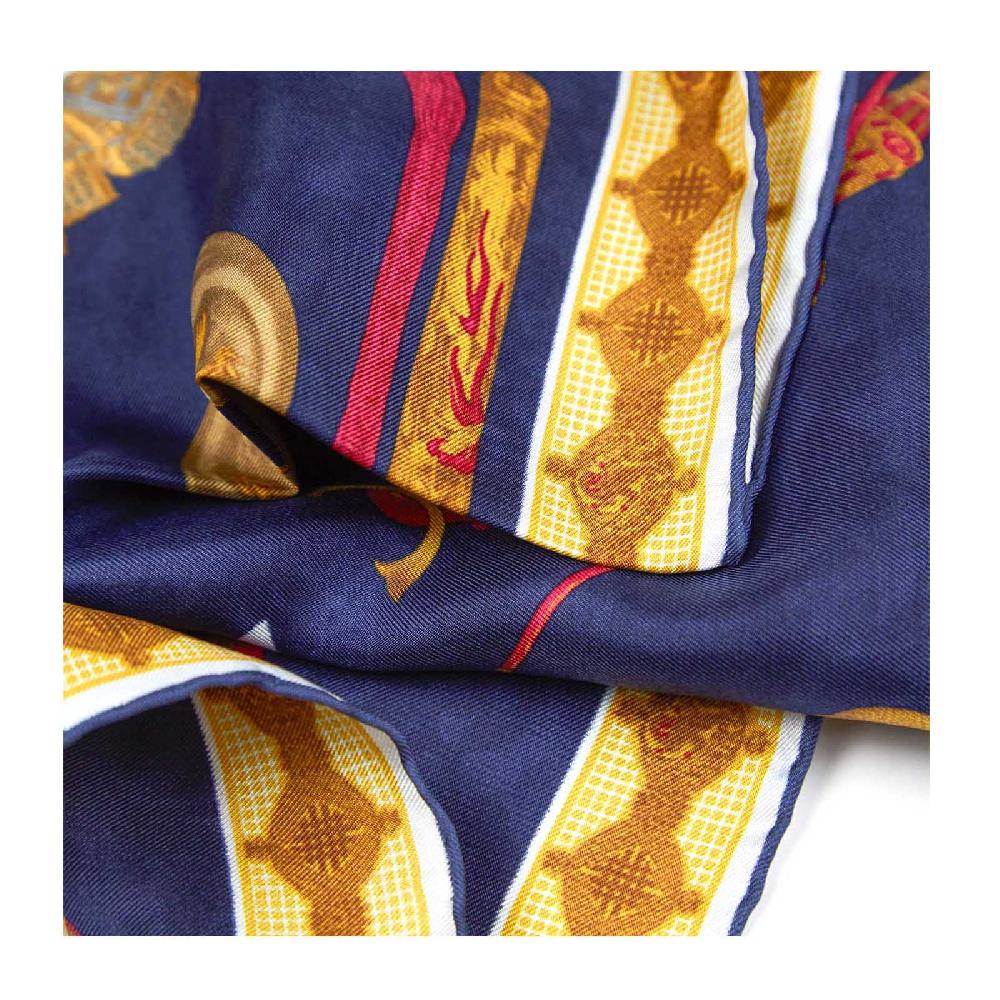 Rubinacci Pochette samurai blu notte In Linea
