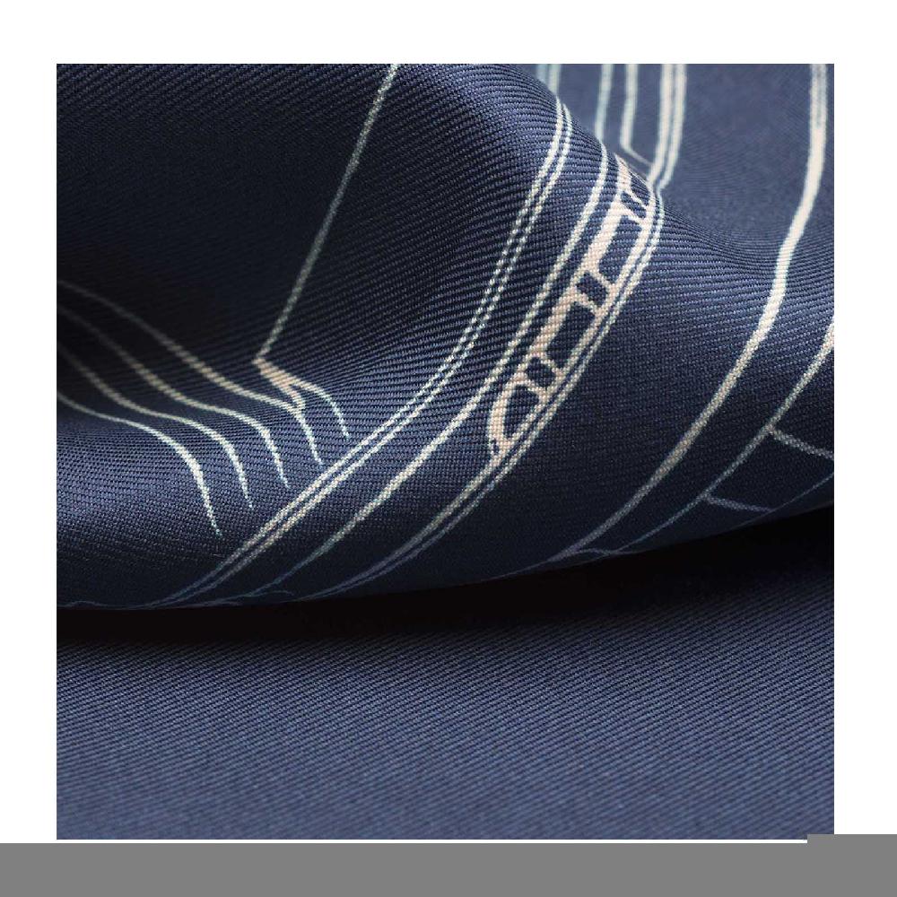 Rubinacci Pochette garage italia blu navy Pezzi Unici