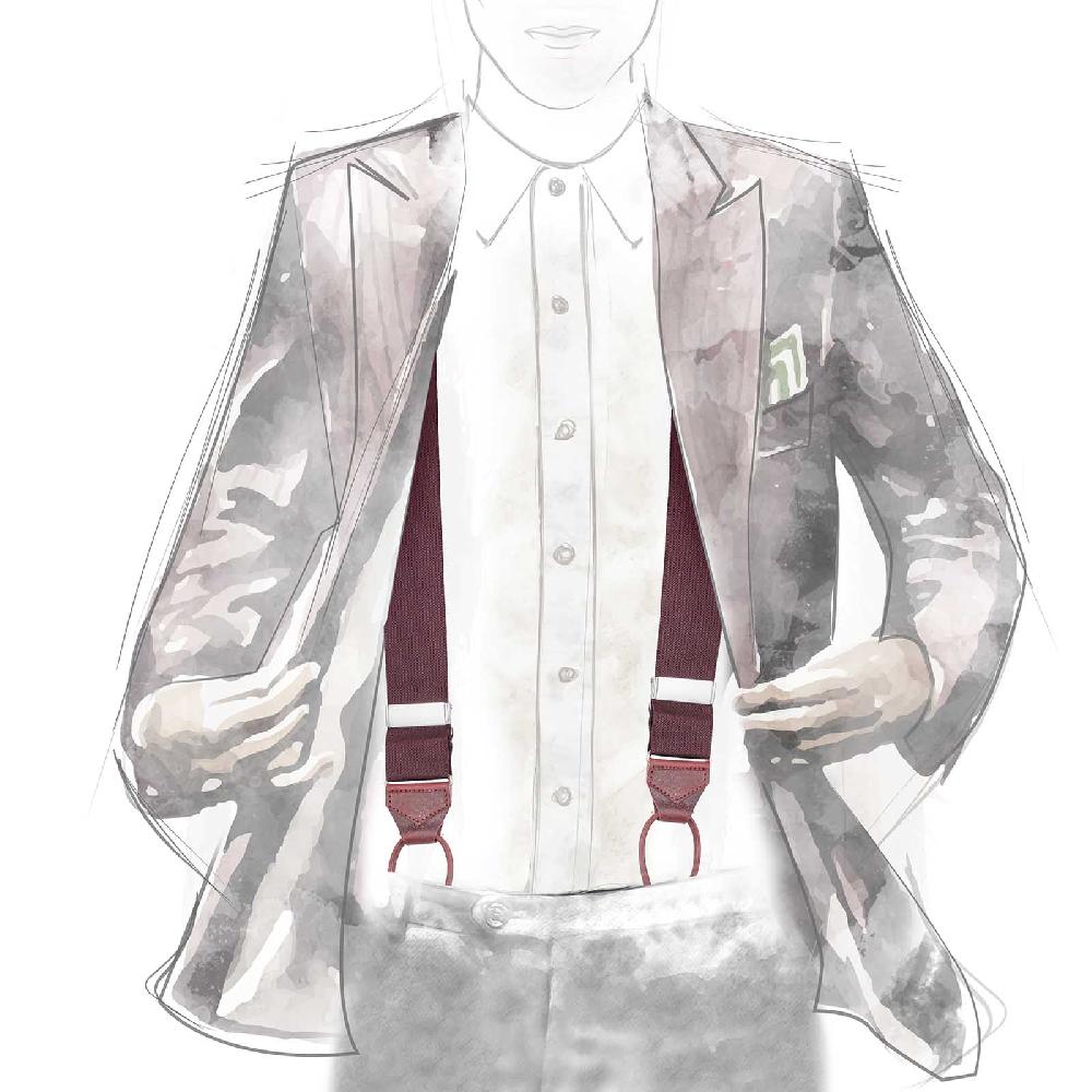 Rubinacci Bretelle bordeaux Negozi Online