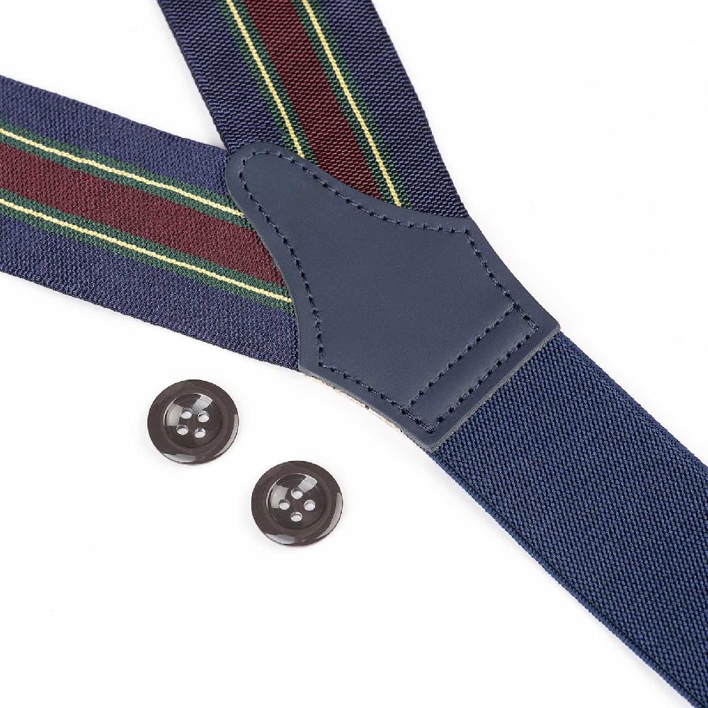 Rubinacci Bretelle rigate blu verde e vino Hotsell