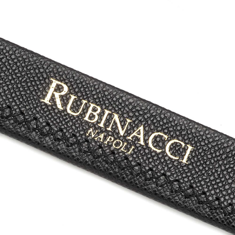 Rubinacci Cintura stampa alpina nera Sconto di tempo limitato