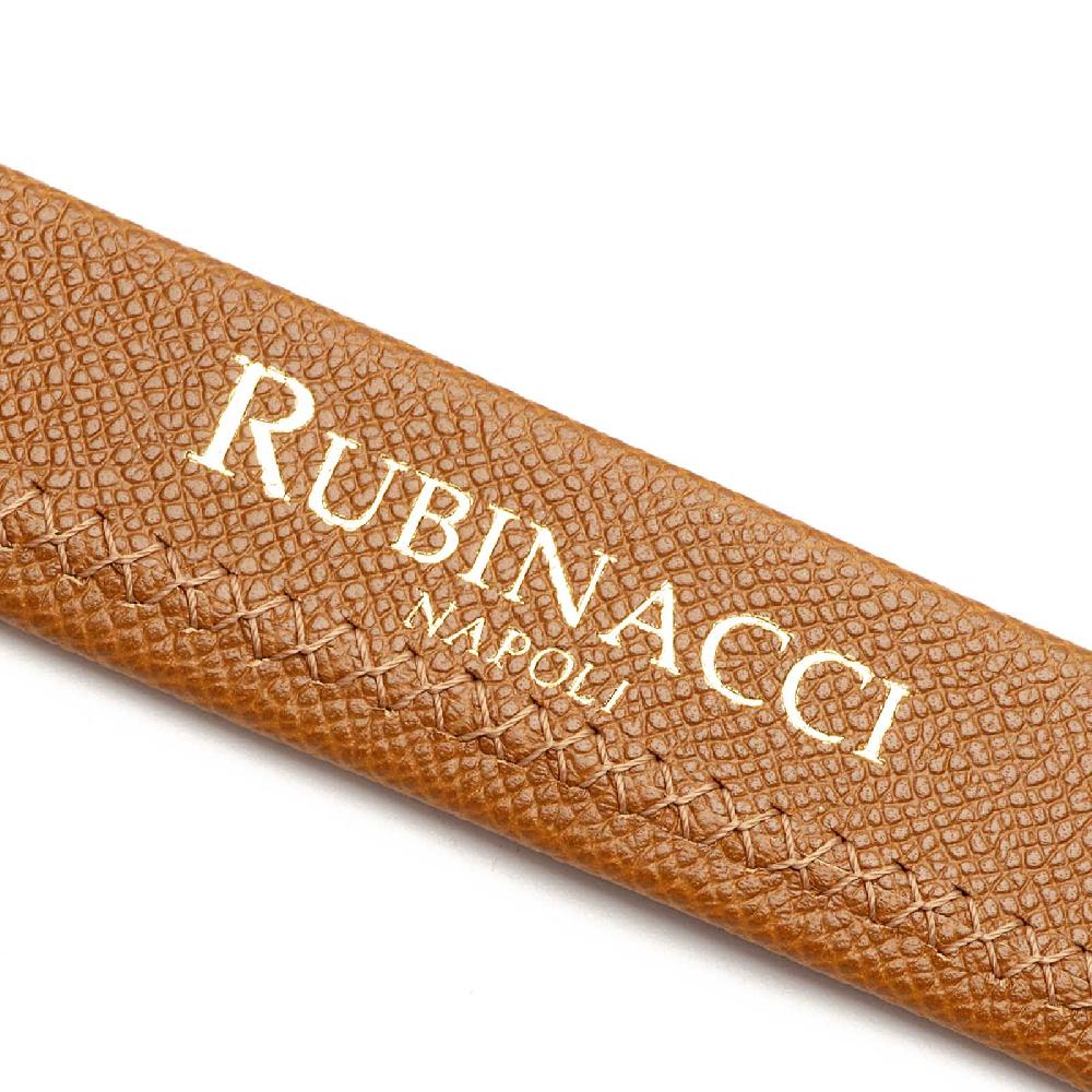 Rubinacci Cintura tubolare in stampa alpina brandy Prezzo di fabbrica